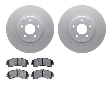 DYNAMIC FRICTION CO 4502-67149, Geospec Rotors with 5000 Advanced Brake Pads, Silver 4502-67149